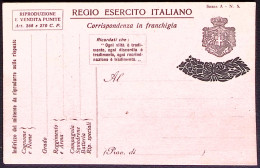 1918-Segui L'esempio Dei. Su Cartolina Franchigia Con 2 Armata Coperta Da Fregio - Patriottisch