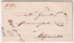 1861-VEROLANUOVA C.2 (15.8) In Partenza, ALFIANELLO C.2 (16.8) In Transito E PON - Poststempel