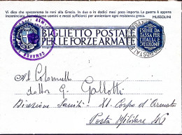 1941-Generale Eduardo Giordano Comando FF.AA. Tripolitania, Autografo Manoscritt - Andere & Zonder Classificatie