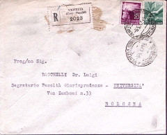 1947-Democratica Lire 1 E 20, Su Raccomandata Venezia (6.5) - 1946-60: Marcophilia