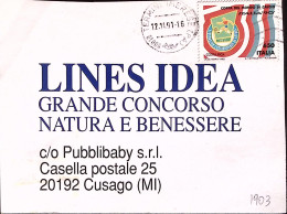 1991-MONDIALI CALCIO Lire 650 Costa Rica Isolato Su Cartolina - 1991-00: Storia Postale