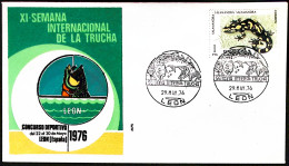 1976-Spagna Lettera Illustrata Con Annullo Speciale XI Settimana Internazionale  - Covers & Documents