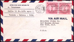 1949-Cuba Aerogramma Diretto In USA - Storia Postale