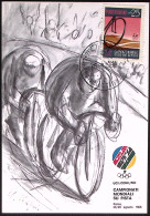 1968-Cartolina Commemorativa Campionati Mondiali Di Ciclismo Su Pista Affrancata - Cycling