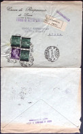 1945-raccomandata Da Altopascio Lucca Del 26.12 Affrancata L.1 Imperiale + Singo - Marcophilie