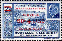 Wallis & Futuna Poste N** Yv:131/132 Oeuvres Coloniales Surch Oeuvres Coloniales & Nv Valeurs - Nuevos
