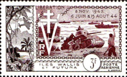 Wallis & Futuna Avion N** Yv: 14 Mi:180 Libération - Ungebraucht