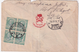 1918-Posta Militare/9 C.2 (16.10) Su Busta Intestata Affr. Al Verso Leoni Blocco - Poststempel