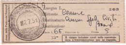 1951-ISORELLA SD+DATARIO MUTO (7.7) Su Ricevuta Raccomandata - 1946-60: Marcophilie