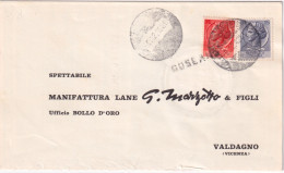 1959-COSEANO SD+DATARIO MUTO (9.12) Su Cartolina - 1946-60: Poststempel