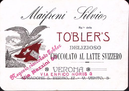 1940circa-Verona Maifredi Silvio C. Tobler S Cartolina Pubblicitaria Scritta - Publicité