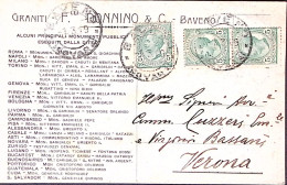 1919-BAVENO Graniti Fr.lli Donnino Et C .intestazione A Stampa C.2 (13) Su Carto - Poststempel