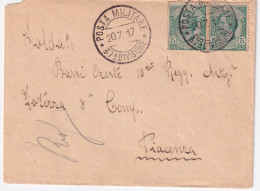 1917-Posta Militare/37^ DIVISIONE C.2 (20.7) Su Busta - Poststempel