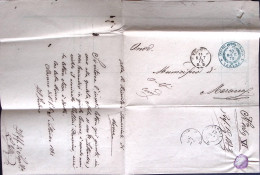 1873-VERONA C1 (11.9) Su Lettera Completa Di Testo + Bollo Azzurro Uff.del Deman - Marcofilía