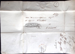 1862-MILANO C1 (15.5) Su Piego + Ovale (R.Direzione Del Lotto Della Lombardia) - Poststempel