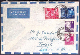 1952-Germania DDR Lettera Diretta A Tripoli Libia Con Affrancatura Multipla - Covers & Documents