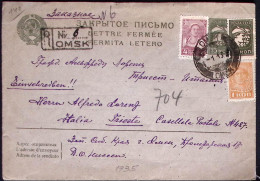 1913-Russia Biglietto Postale Raccomandato Diretto A Casella Postale In Trieste - Cartas & Documentos