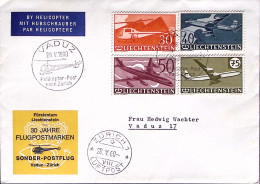 1960-Liechtenstein Sonder Postflugblg. 30 Jahre Flugpostmarken - Cartas & Documentos