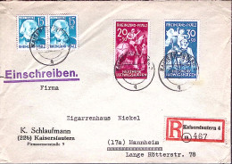 1948-Germania Renania Palatinato Raccomandata Con Rara Affrancatura - Andere & Zonder Classificatie