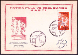 1959-Turchia Cartolina Maximum Pallacanestro - Basket-ball