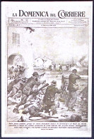 1944-RSI Cartolina Domenica Del Corriere Pioggia Di Fuoco Su Pattuglie Anglo-ame - Weltkrieg 1939-45