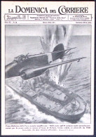 1944-RSI Cartolina Domenica Del Corriere Attacco Di Aerosilurante Nella Baia Di  - Weltkrieg 1939-45