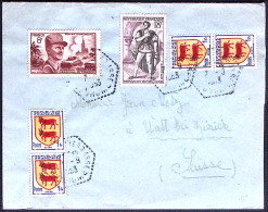 1953-Francia Lettera Per Zurigo Con Bella Affrancatura Multipla - Cartas & Documentos