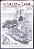 1944-RSI Cartolina Domenica Del Corriere Attacco Di Aerosilurante Nella Baia Di  - Marcophilie