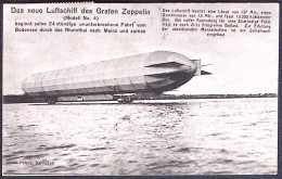 1908-Germania Das Neue Luftschiff Des Grafen Zeppelin Cartolina Viaggiata - Lettres & Documents