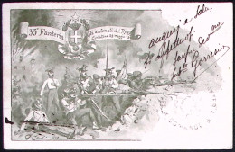 1913-reggimentale 33^ Fanteria Gli Antenati Del Reggimento, Auronzo BL Del 31.12 - Patriotiques
