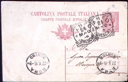 1915-cartolina Postale 10c. Millesimo 13 Da Anfo Brescia A Roma - Marcophilie