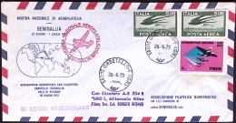 1973-aerogramma Trasportato Con Elicottero Orbetello Senigallia Volo Di Ritorno  - 1971-80: Marcofilia