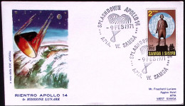 1971-Samoa I Sisifo Rientro Splashdown Capsula Apollo 14 - Samoa