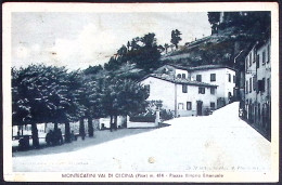 1948-Montecatini Val Di Cecina Piazza Vittorio Emanuele Affrancata Coppia L. 6 D - 1946-60: Poststempel