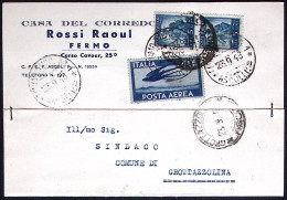 1948-cartolina Con Intestazione Pubblicitaria Casa Del Corredo Rossi Raoul Di Fe - 1946-60: Marcophilie