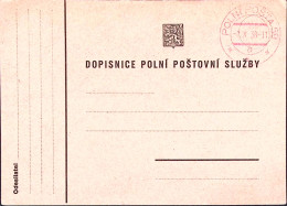 1938-POLONIA POLINI POSTA/59/a C.2 Rosso (1.10) Su Cartolina Franchigia, - Autres & Non Classés