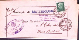 1943-MOTTEGGIANA C.2 (23.6) Su Piego Affrancato Imperiale C.25 - Marcophilia
