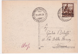 1939-7 GIORNATA FILATELICA/MILANO (22.4) Annullo Speciale Su Cartolina - Marcophilia