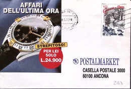 1995-POSTALMARKET Busta Viaggiata Serra De Conti (8.9) - 1991-00: Marcophilie