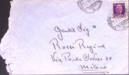 1944-R.S.I. P.d.C. N.853 Manoscritto Al Verso Di Busta Affrancata Imperiale Sopr - Guerre 1939-45
