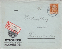 Bayern: 1911: Brief Von Nürnberg Nach Kaiserslautern - Postauftrag - Lettres & Documents