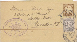 Bayern: 1900: Streifband Vom Alpenverein (Edelweiss) Nördlingen - Interi Postali