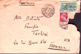 1944-R.S.I Posta Da Campo N.813 C.2 (29.1) Su Espresso (un Francobollo Caduto) I - War 1939-45