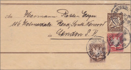 Bayern: 1895, Streifband Von Nördlingen Nach London - Postwaardestukken