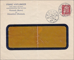 Bayern: 1913, Fensterbrief Aus Kronach - Cartas & Documentos