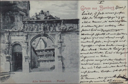 Bayern: 1898, Postkarte Von Bamberg Nach Regensburg - Briefe U. Dokumente