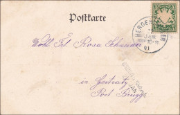 Bayern: 1901, Postkarte Brugg B. Röthenbach Mit Kinderabbildung , Hamburg - Cartas & Documentos