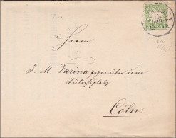 Bayern: 1880, Brief Mit Schreiben Im A3 Format Von Regensburg Nach Cöln - Covers & Documents