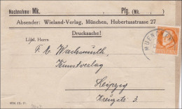 Bayern: Briefausschnitt Verlag München Nach Leipzig - Lettres & Documents