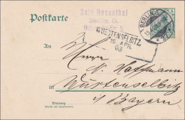 Bayern: 1909, Postkarte Von Berlin Nach Wüstenselbitz - Briefe U. Dokumente